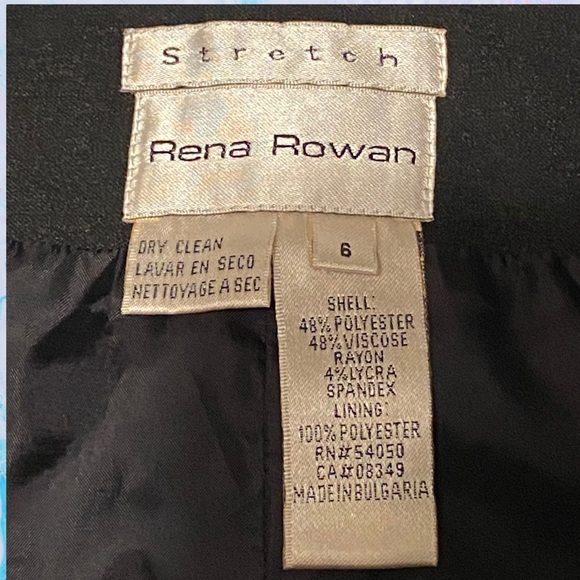 Rena Rowan Mini Pencil Skirt Size 6 Casual Business Office Lined Zipper - Picture 9 of 12